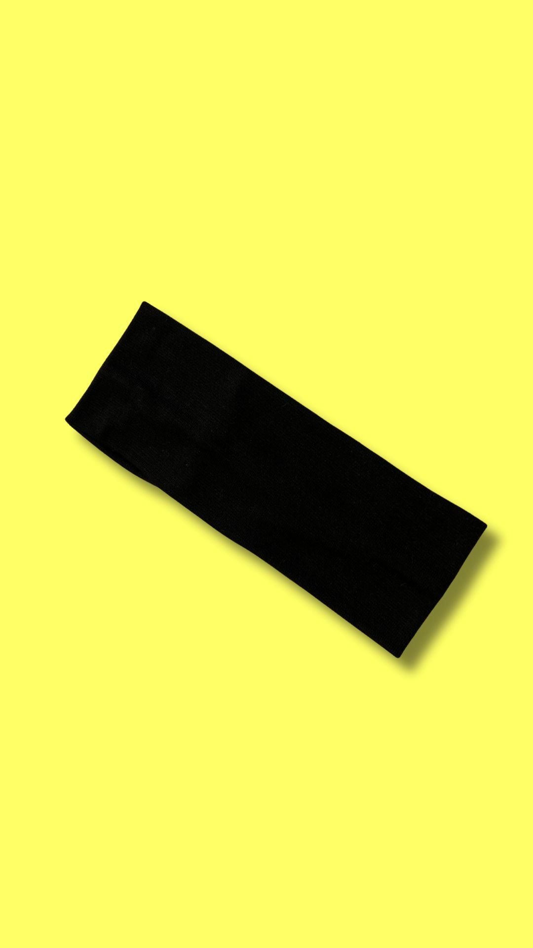 Headband Balaca de Algodón Negra