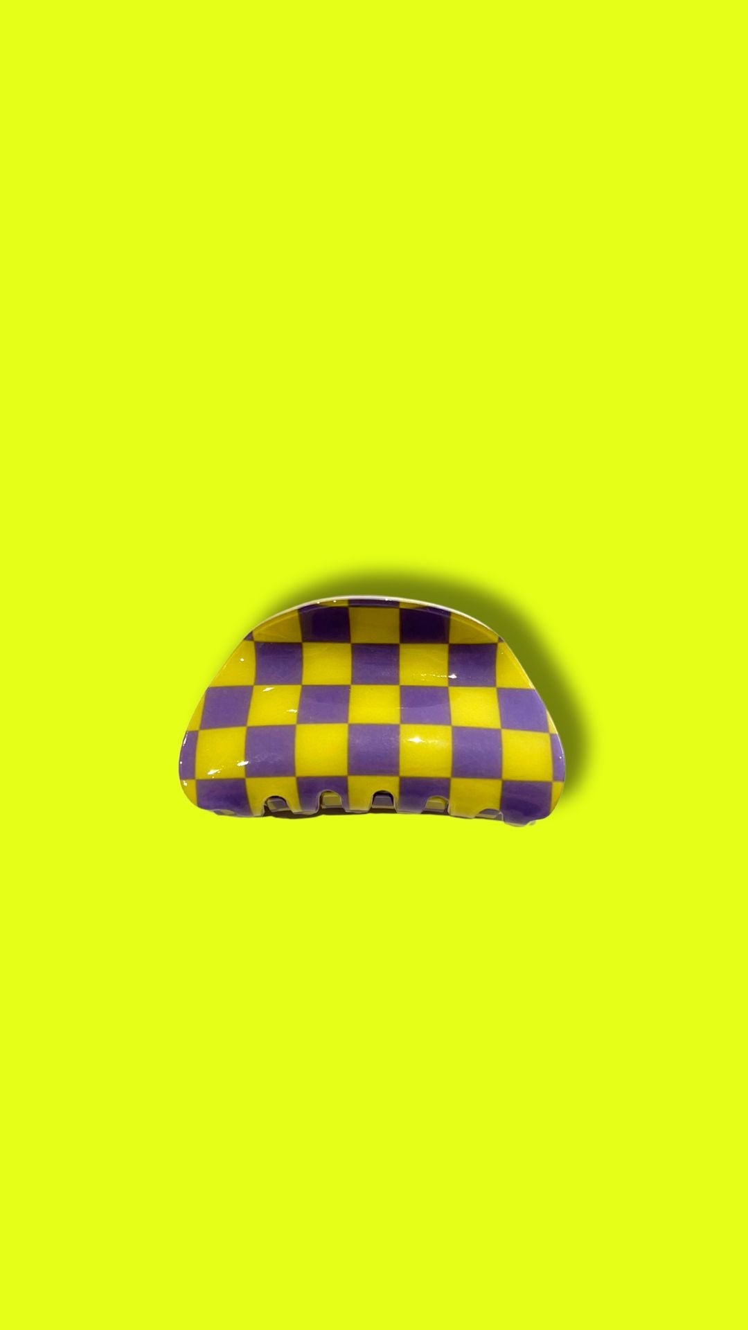 Checkers Clip Morado/Amarillo