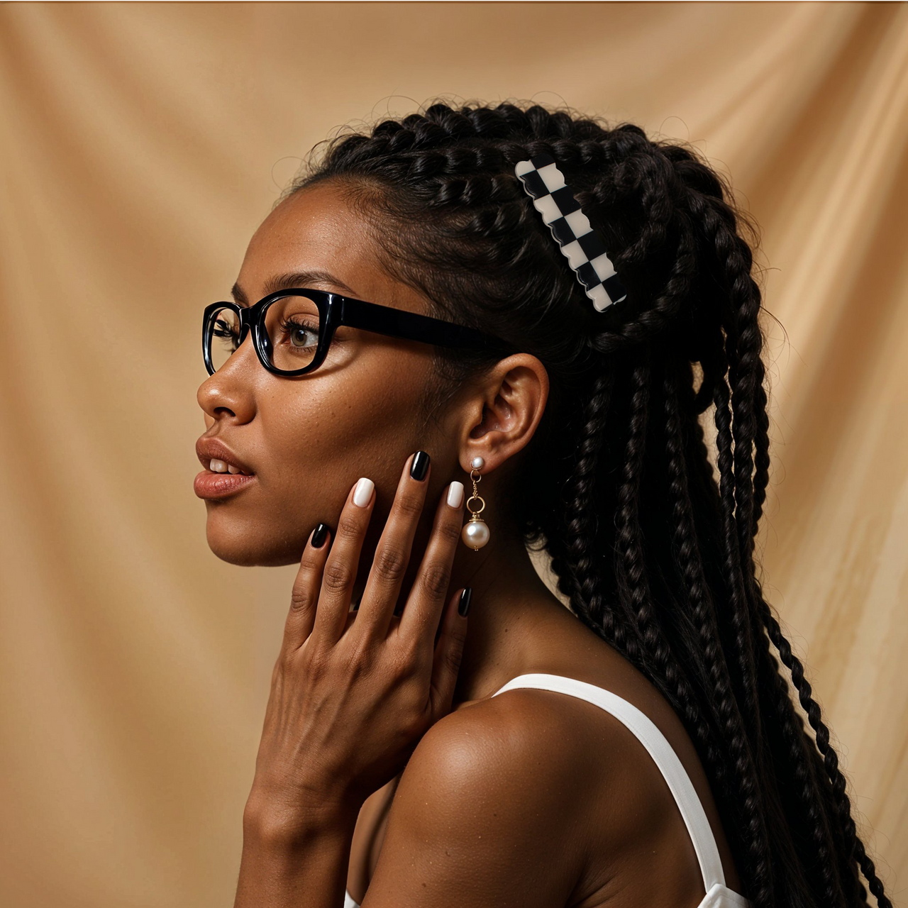 Clips Blanco & Negro Set X2