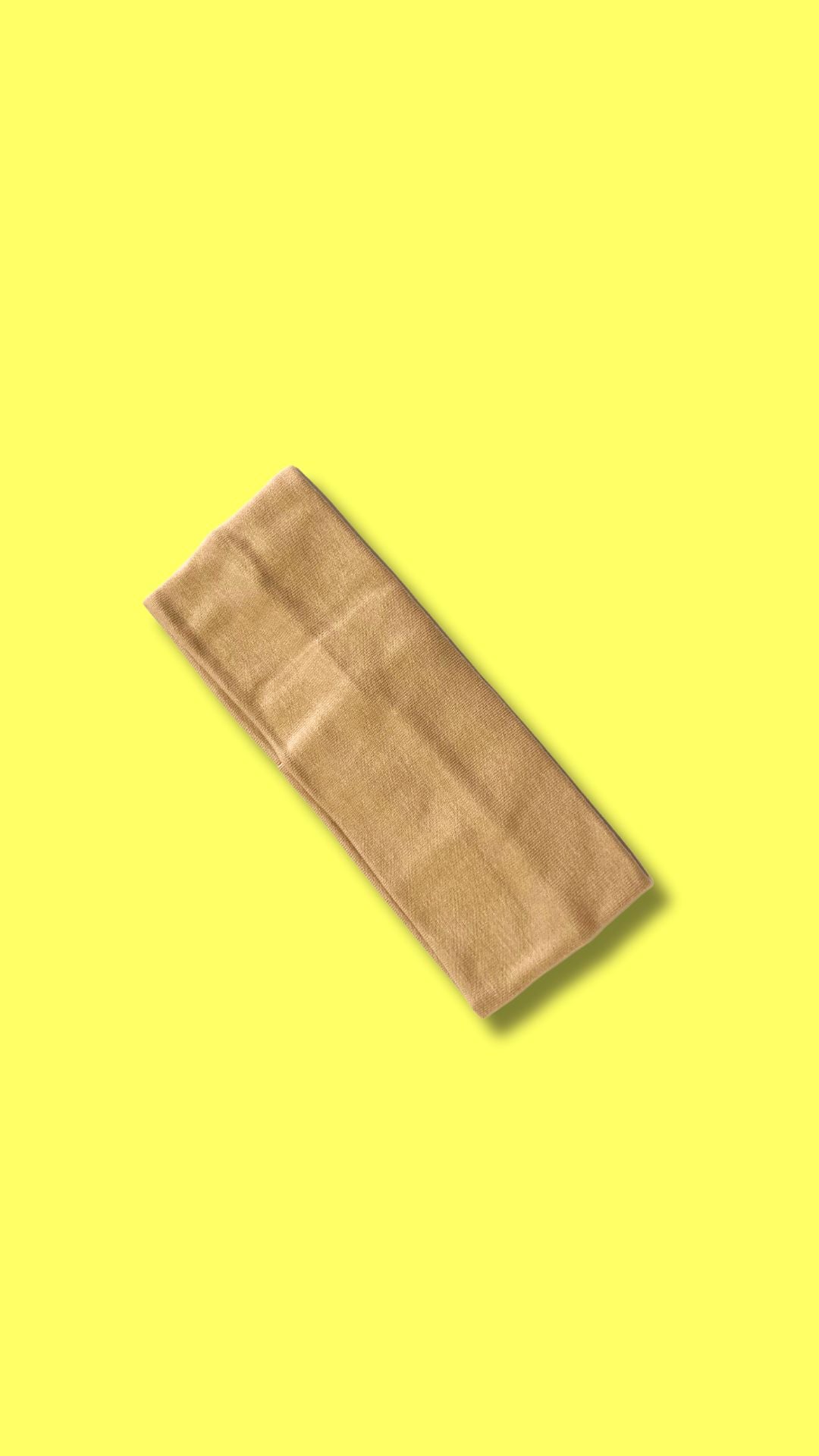 Headband Balaca de Algodón Arena