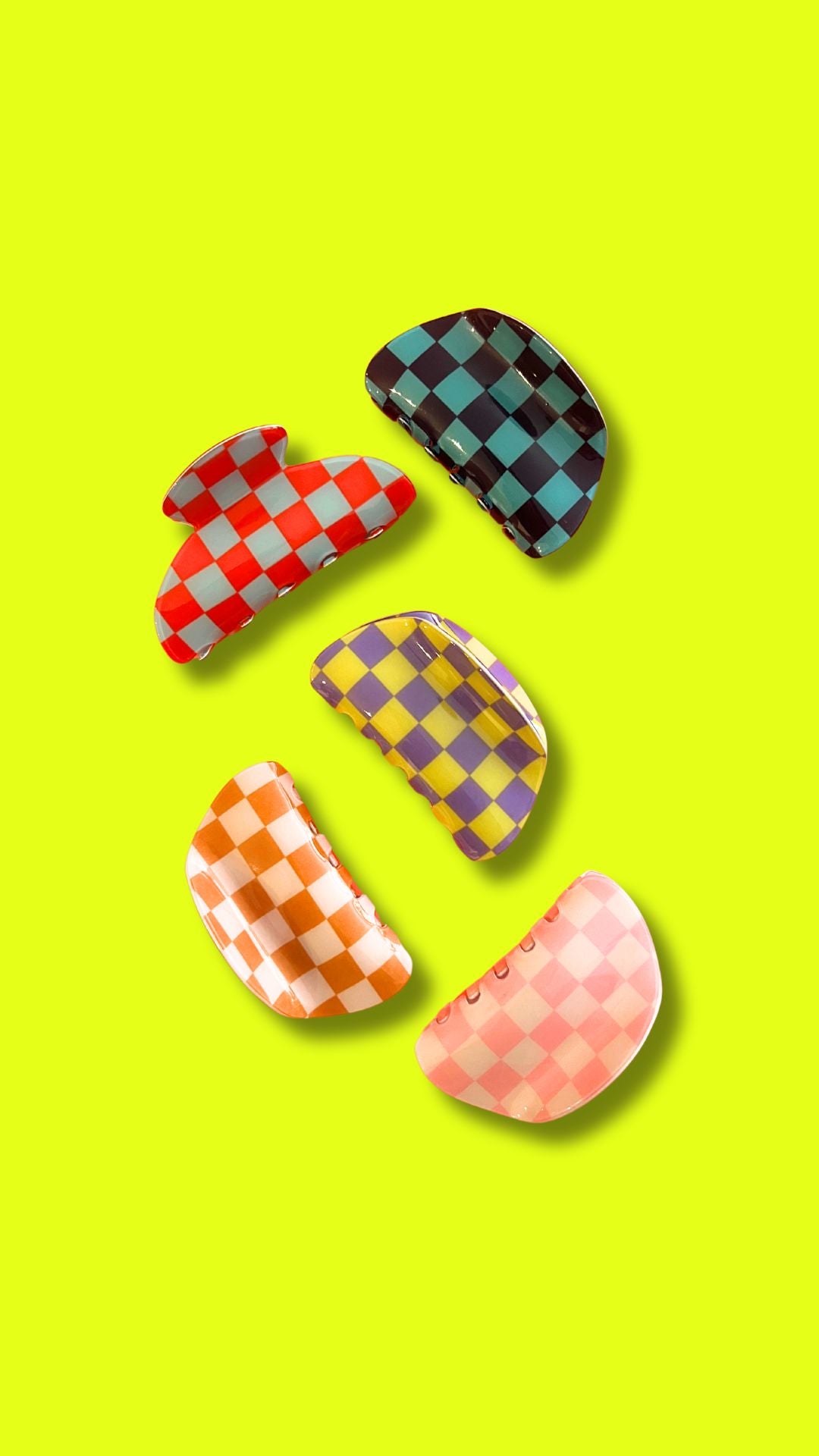 Checkers Clip Morado/Amarillo