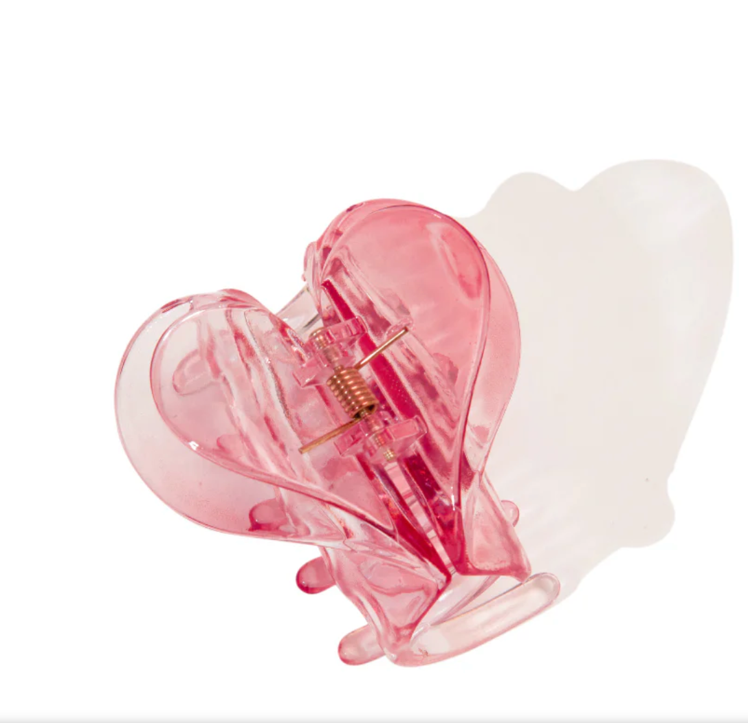 Corazón Rosa Clip