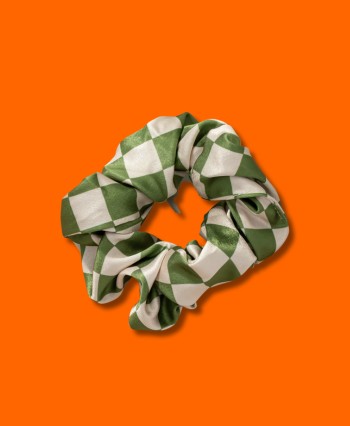 Scrunchie Checkers Verde