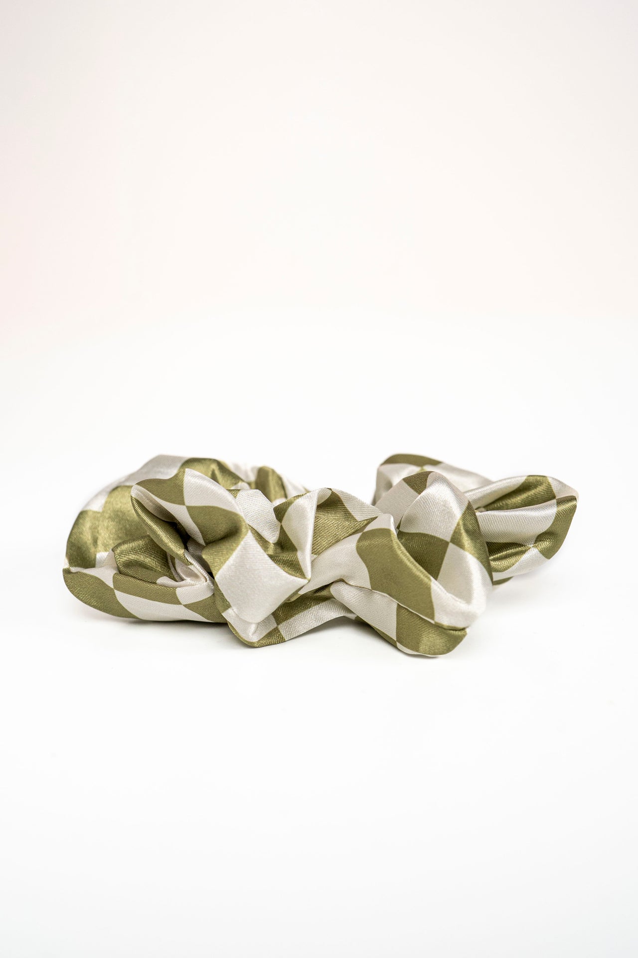 Scrunchie Checkers Verde